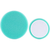 Green Foam Polishing Pads: 6 Inch Hook & Loop Light Finishing Buffing Sponge for Car Detailing, Paint Correction