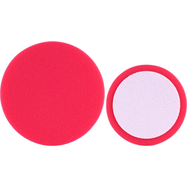 Red 6 inch Foam Polishing Pad - Hook and Loop, Ultra Finishing Buffing Pad for Car Detailing & Paint Correction