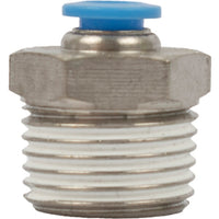 PU Hose Fitting Straight Stud 6mm-1/2 M - Pneumatic Air Hose Connector