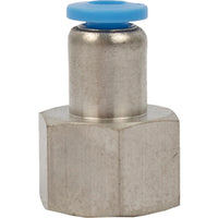 PU Hose Fitting Straight Stud 4mm to 1/4 F Female - Pneumatic Fitting Quick Connect