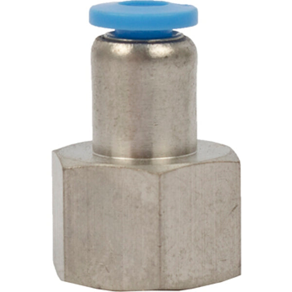PU Hose Fitting Straight Stud 4mm to 1/4 F Female - Pneumatic Fitting Quick Connect