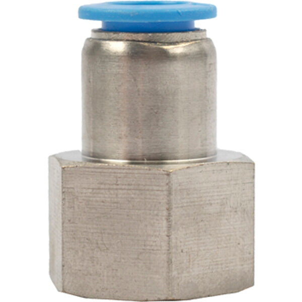 PU Hose Fitting Straight Stud 10mm to 1/2" Female - Pneumatic Quick Connect Air Line Connector