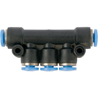 Pneumatic Manifold Fitting 4mm PU Hose Connector | Chavda