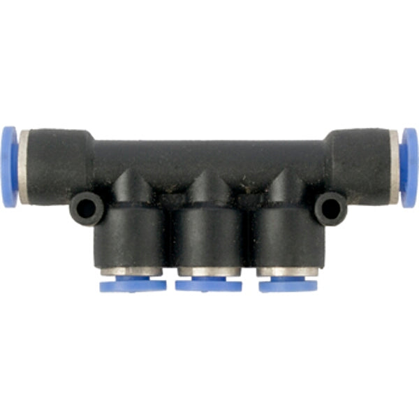 PU Hose Fitting Manifold 6mm-4mm - Pneumatic Air Line Splitter Connector