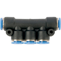 6mm Pneumatic Manifold - PU Hose Fitting for Air Lines - Splitter Connector