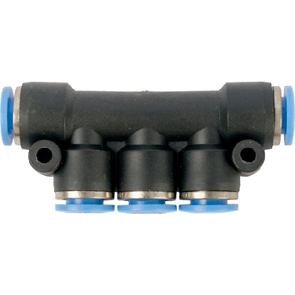 6mm Pneumatic Manifold - PU Hose Fitting for Air Lines - Splitter Connector