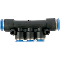 PU Hose Fitting Manifold 10mm to 8mm - Pneumatic Connector, Air Hose Splitter, Pipe Adapter