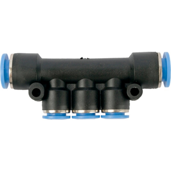 PU Hose Fitting Manifold 10mm to 8mm - Pneumatic Connector, Air Hose Splitter, Pipe Adapter