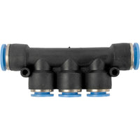 PU Hose Fitting Manifold 12mm-10mm - Pneumatic Manifold Connector, Plastic Pipe Fittings