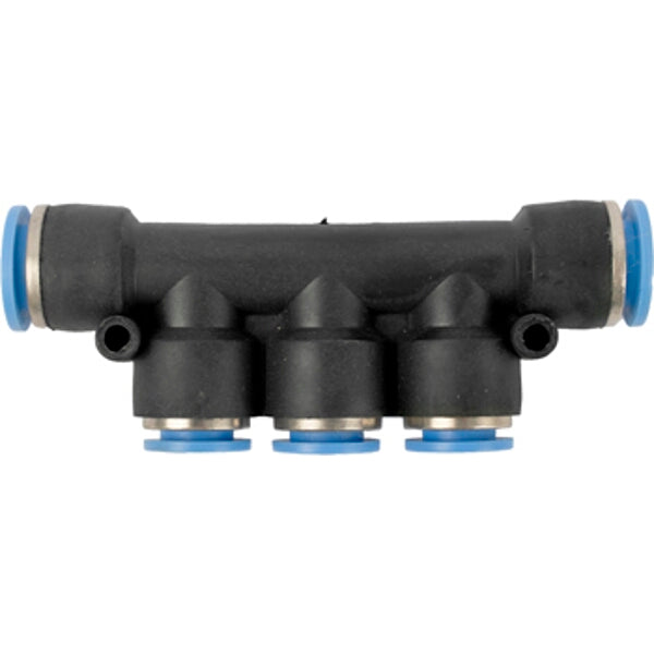 PU Hose Fitting Manifold 12mm-10mm - Pneumatic Manifold Connector, Plastic Pipe Fittings