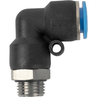 PU Hose Fitting Elbow 10MM-1/4 M w/O-Ring | Chavda.com - Pneumatic Connector
