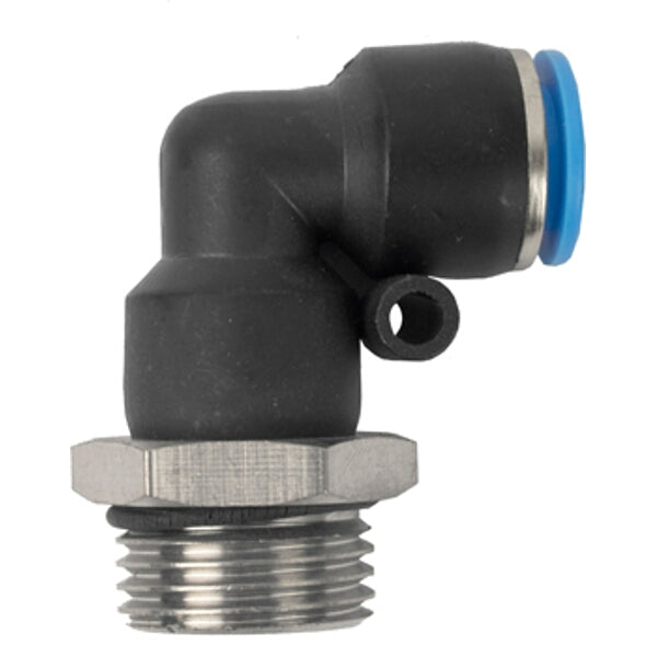PU Hose Fitting Elbow 10mm - 1/2" Male Thread - Pneumatic Connector -  Chavda.com