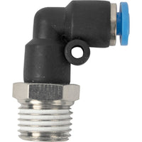 Pneumatic Elbow Fitting, 4mm PU Hose to 1/4