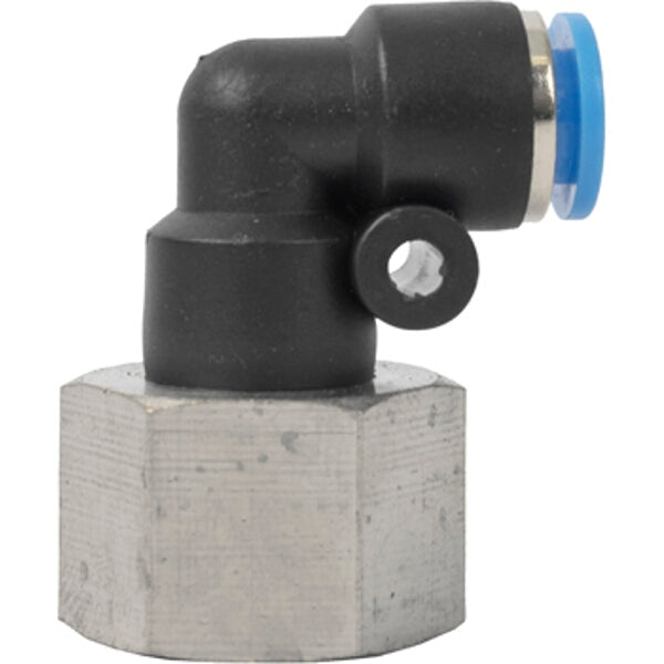 PU Hose Fitting Elbow 6mm - 3/8" Female Pneumatic Connector | Pneumatic Elbow Fitting | 6mm Hose Connector | 3/8" Female Thread