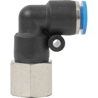 PU Hose Fitting Elbow 8mm - 1/4 Female Pneumatic Connector - Air Line Quick Connect