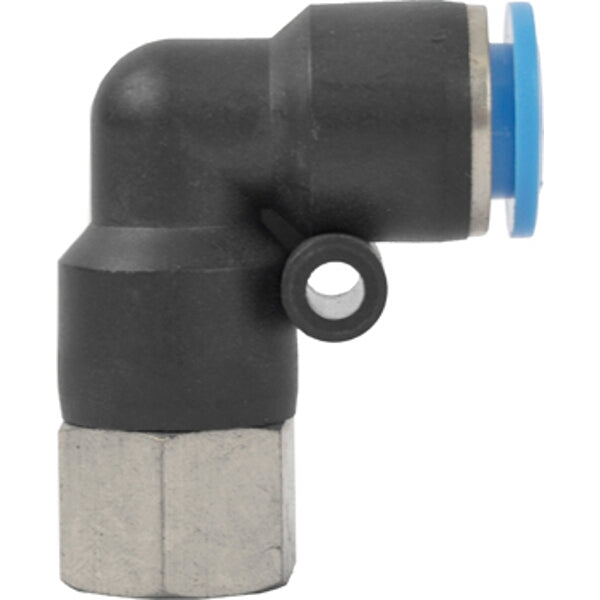 PU Hose Fitting Elbow 10mm - 1/4" Female, Pneumatic Connector, Air Line Fitting
