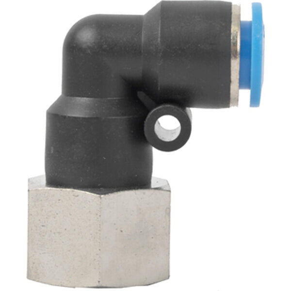 PU Hose Fitting Elbow 10mm to 1/2" Female - Pneumatic Air Line Connector