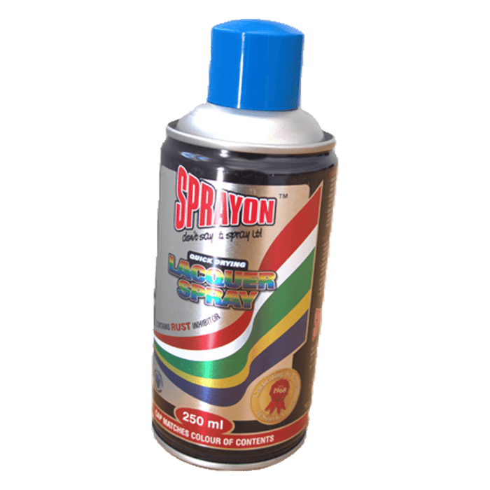 Sprayon Blue Azure Lacquer Spray Paint - 250ml Quick Drying Rust Inhibitor