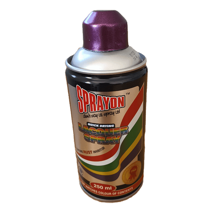 Sprayon Purple Metallic Spray Paint 250ml | Quick Drying Lacquer, Rust Inhibitor