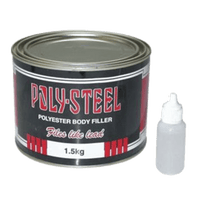Poly-Steel Polyester Body Filler 1.5kg with Hardener by Sprayon at chavda.com - Metal, Plastic, Wood, Concrete Repair