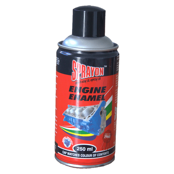 Sprayon Paint Engine Enamel Gloss Black Spo1005