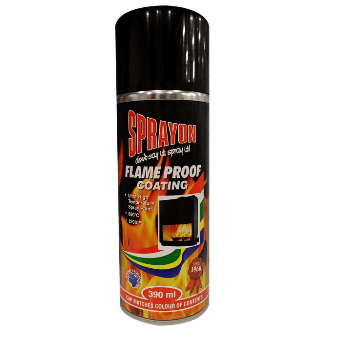 Sprayon Paint Flame Proof Black 390 Ml Spo1100