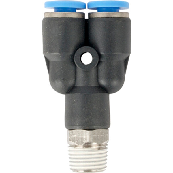 PU Hose Fitting Y Joint 4mm to 1/8" - Pneumatic Connector for Air Hose - Quick Connect