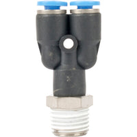 PU Hose Fitting Y-Splitter 4mm to 1/4