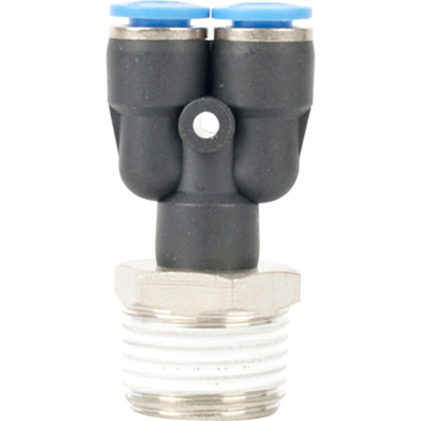 PU Hose Fitting Y Joint 6mm - 1/2 M | Air Pneumatic Connector | Chavda.com