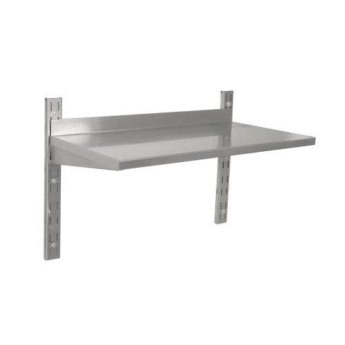 GLOBAL Stainless Steel Wall Shelving Single 900x300mm - Adjustable Commercial Kitchen Shelf