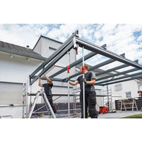 BESSEY Telescopic Drywall Support STE with Pump Grip - Adjustable Construction Tool
