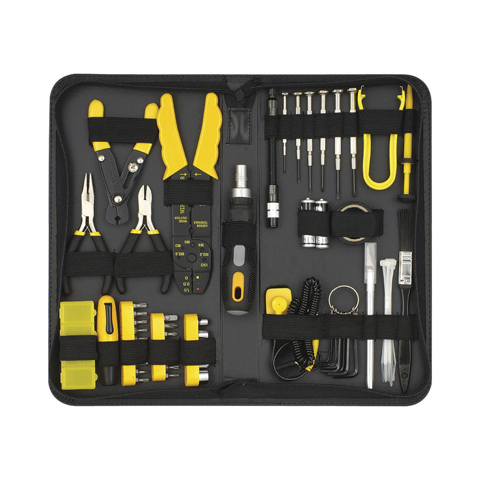 SPROTEK 58-PIECE PC TECH TOOLKIT (STK-8918) - NET-TOOL-58P-8918