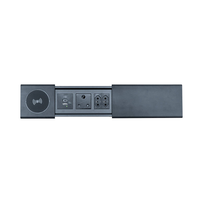LINKQNET MODERN SLIDING IN-DESK UNIT WITH WIRELESS CHARGING - POWER-SLIDE-MODERN