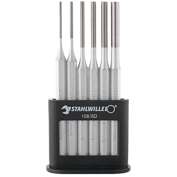 Stahlwille Pin Punch Set 108/6D - 6 Piece Parallel Pin Punches