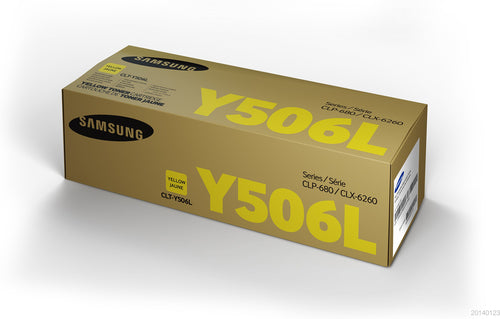 Samsung CLT-Y506L High Yield Yellow Toner-SU517A