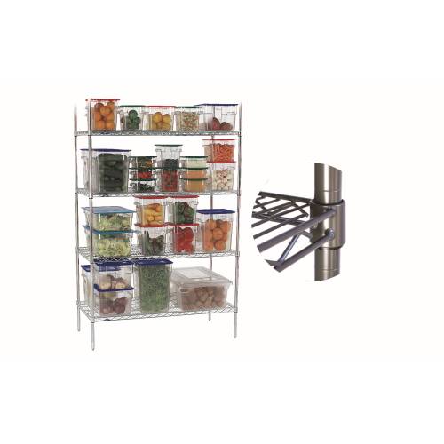 Zinc Epoxy Shelving Unit - Commercial Kitchen Storage Rack - Food Storage Shelves