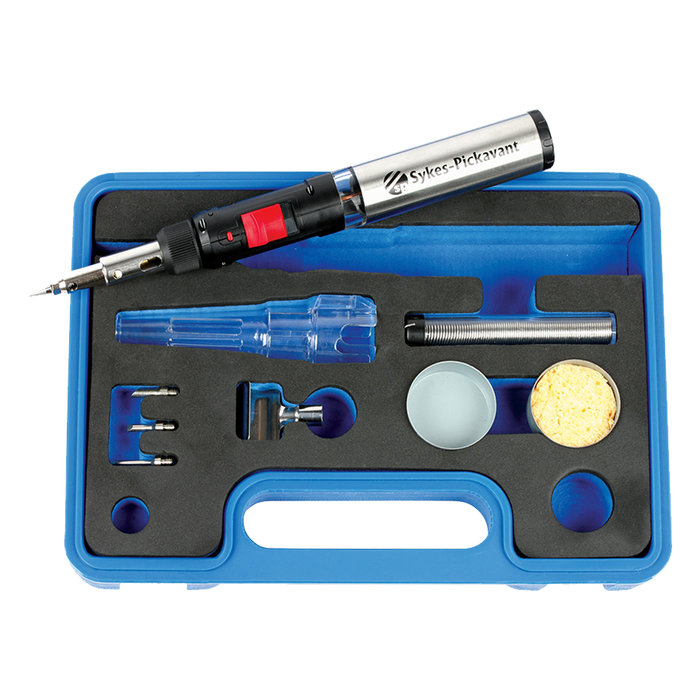 Sykes Soldering Iron Butane Kit 9 Pc Syk680005