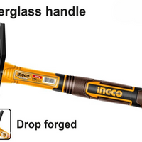 INGCO Machinist Hammer 300G HMH82300 - Fiberglass Handle Drop Forged - Machinist's Hammer
