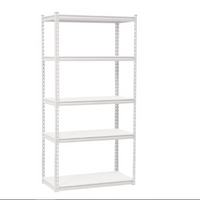 WILDBERRY Metal Shelf - 5 Tier White Storage Rack - ADIY3903