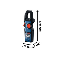BOSCH PROFESSIONAL GMC 600-15 Current Clamp Meter Electrical Tester with Accessories