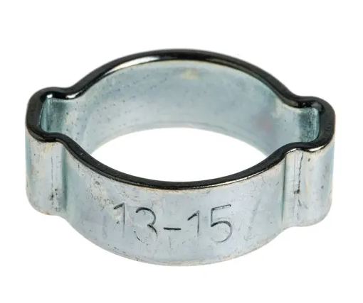 13-15mm TWO EAR STYLE ZINC PLATEDO-CLIPS - MTL6627100K