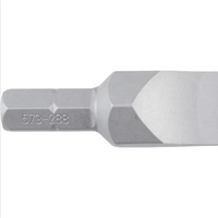 Kennedy 1/2x1.5/8 inch Slotted Screwdriver Bit, 5/16 Hex. Chrome Molybdenum Steel. Heavy duty.
