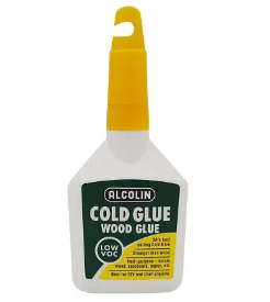 ALCOLIN Cold Wood Glue 125ML - Strong, Low VOC Adhesive for Wood Projects