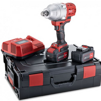 FLEX Cordless Impact Drill 18V Kit: 2x 5.0Ah Batteries, Charger, & Case - Power Tool Set