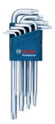 Bosch - Allen Key Torx 9 pcs - 1600A01TH4
