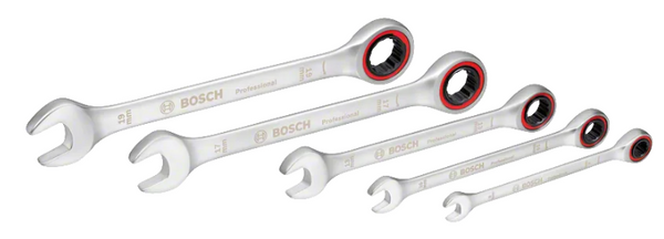 Bosch - combination wrench 5pc Ratchet Set satin - 1600A02Z3D