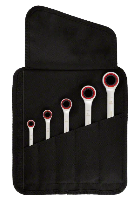 Bosch - combination wrench 5pc Ratchet Set satin - 1600A02Z3D