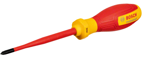 BOSCH VDE Screwdriver PH1x100 Professional - Insulated Electrician Tool - 1000V, Chavda.com