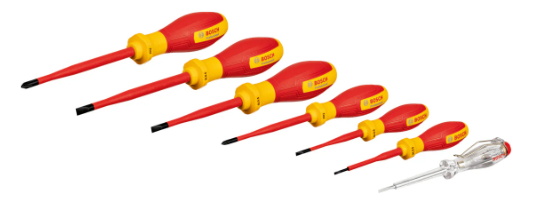 Bosch Professional VDE Screwdriver Set SL/PH 7pc 1600A02NF7