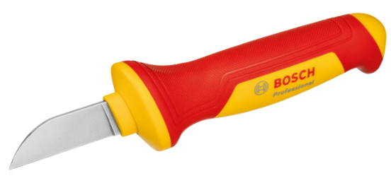 Bosch Professional VDE Cable Knife: Insulated Electrician Tool for Safe Cable Cutting